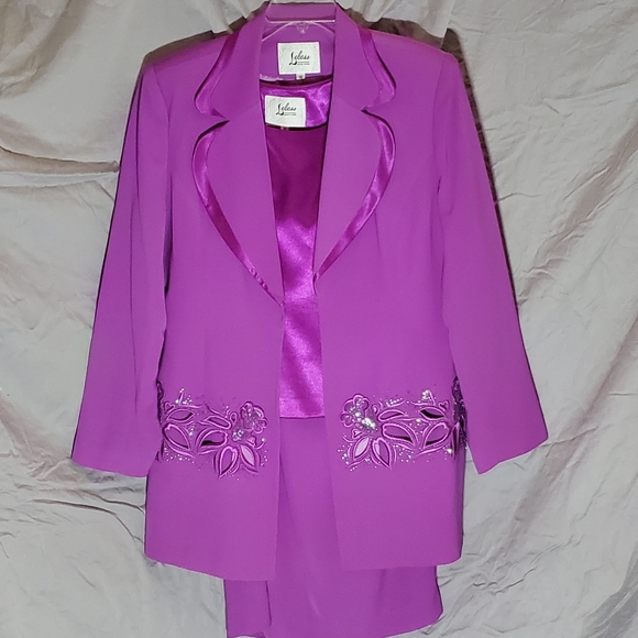 Le Bos 3Piece skirt, blouse, jacket Suit (16) - Picture 1 of 3